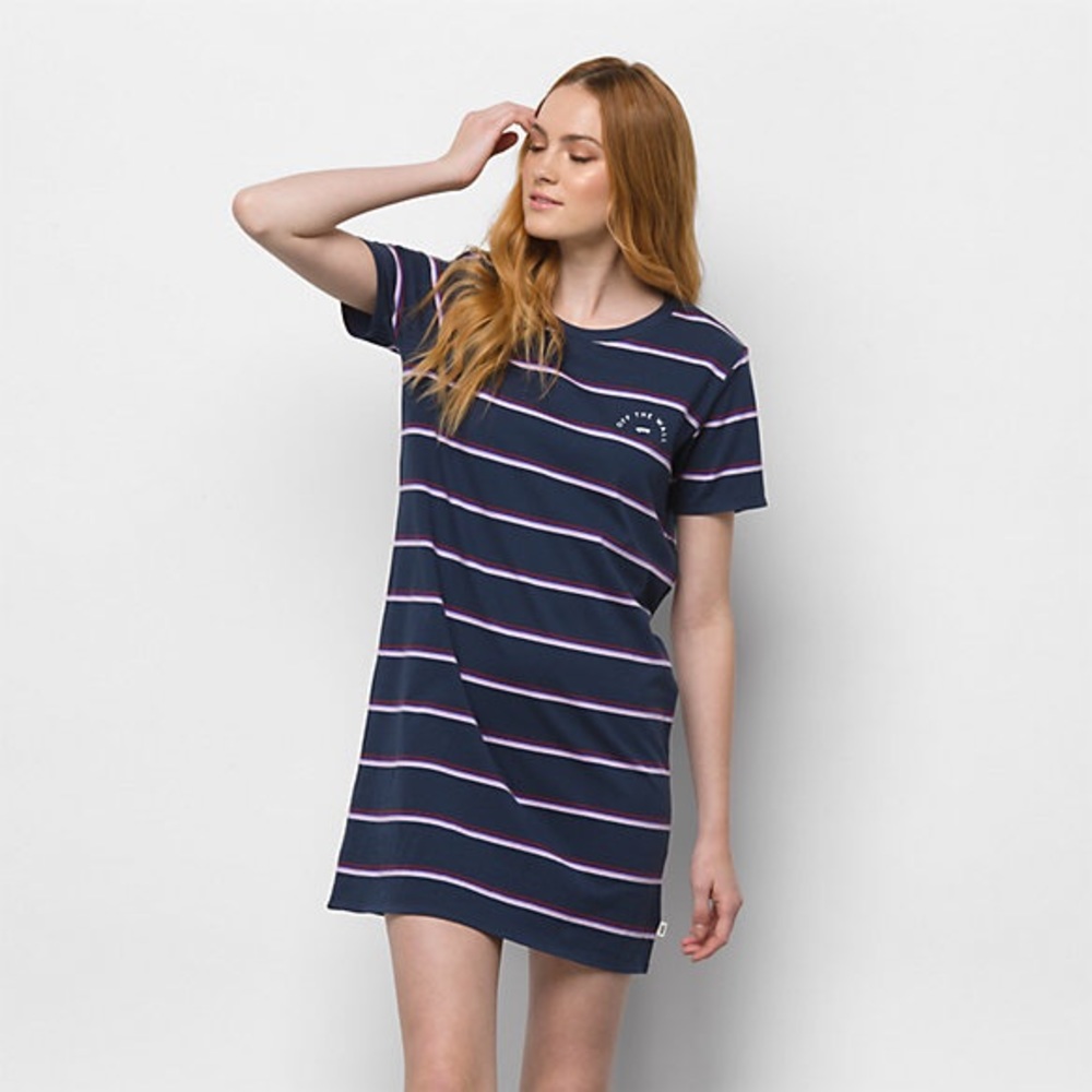 Vans Striped T Shirt Dress